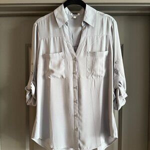 Express - Portofino Grey Button Down